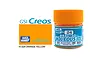 A 10ml jar of Mr. Hobby Aqueous Gloss Orange Yellow acrylic paint, showing the orange cap and blue label with H-24 branding.