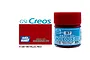 A 10ml jar of Mr. Hobby Aqueous Metallic Red acrylic paint with a red cap, shown next to a color swatch and branding.