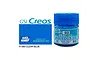 A bottle of Mr. Hobby Aqueous Gloss Clear Blue paint (H-93) next to a blue color swatch and the GSI Creos logo.