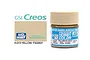 A 10ml jar of Mr Hobby Aqueous Semi Gloss Yellow FS33531 acrylic paint with a tan cap and blue label, shown next to a color swatch and brand logo.