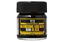 A 40ml jar of Mr. Hobby Finishing Surfacer 1500 Black primer, featuring a black screw-top lid and a yellow and black label.