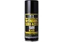 A can of Mr. Hobby Mr. Finishing Surfacer 1500 Black spray paint, showing the black label with yellow and white text.