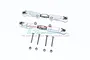 GPM Silver Aluminium & Stainless Steel Adjustable Rear Turnbuckles 2Pcs MAF057S-S