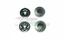GPM Black Aluminium 17mm Flanged Serrated Wheel Nuts 4Pcs MAK005-BK