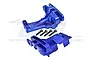 GPM Blue Aluminium Front & Rear Upper Bulkhead Set XRT1213-B