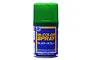 A can of Mr. Hobby Mr. Color Spray paint with a green cap and blue label against a white background.