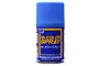 A can of Mr. Hobby Mr. Color Spray paint in a blue finish, featuring a blue cap and blue label with yellow text.