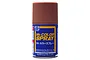 A can of Mr. Color Spray paint in Wood Brown with a brown cap against a white background.
