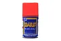 A can of Mr. Color Spray paint with a bright red cap and blue label against a white background.