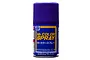 A can of Mr. Hobby Mr. Color Spray Gloss Purple acrylic spray paint, featuring a blue cap and blue label with yellow text.