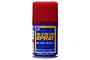 A can of Mr. Color Spray paint in Madder Red with a red plastic cap against a white background.