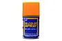 A can of Mr. Hobby Mr. Color Spray paint in Character Yellow with a yellow cap against a white background.