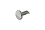 A silver-coloured metal push button component for a Sparmax airbrush, featuring a textured, grooved circular top.