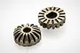 Two Rovan metal bevel gears for RC cars, shown from different angles against a white background.