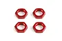 Rovan Red Aluminium 18mm (24mm Hex) Wheel Nuts 4Pcs 871751