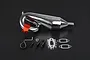 Rovan Chrome Silenced Exhaust w/ Red Metal Mounted Clamp 855621