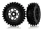Rovan 4.7/5.5" LT Large Nail Tyres on Black Rims - Glued Wheels 2Pcs 97074111