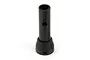 A black metal drive axle component for an RC car, shown against a plain white background.