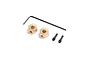 Axial Brass (1g) Wheel Hexes w/ Grub Pin & Tool 2Pcs AXI302002