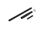 ARRMA composite centre slider driveshaft components including two shaft sections, a coil spring, and an O-ring on a white background.
