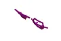 Two purple ARRMA RC car bumpers shown from an isometric angle against a white background.