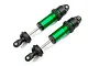 Traxxas Green Aluminium GT-Maxx Shocks Assembled w/o Springs 2Pcs 8961G