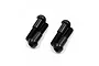 Four black G45 steel king pins for RC cars, arranged in two pairs on a white background.