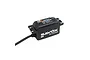 Savox SB-2265MG Black Edition low profile digital servo with metal gears, shown from a high angle against a white background.