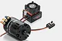 Hobbywing QuicRun 3650 G2 brushless motor and 10BL60 ESC combo set on a white background.