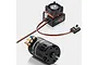 Hobbywing QuicRun 10BL60 ESC with cooling fan and 3650 brushless motor combo for RC cars.