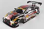Killerbody 1/10 scale Gainer Tanax GT-R NISMO R35 painted RC car body shell with racing livery on a plain background.