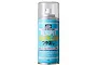A 170ml aerosol can of Mr. Hobby Mr. Super Smooth Clear Flat spray paint with a light blue label and clear plastic cap.