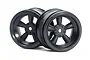 HPI 1.9" (6mm Off-Set) Vintage 5 Spoke Black Rims 2Pcs 3821