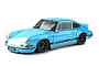 A light blue MST RMX-M S RS73 Pro RC drift car with black wheels and SPORT CAR decals on a white background.