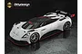 Bittydesign 1/7 ARES-1 Unpainted Body Shell w/ Decals - Clear BDGT7-AS1