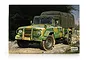 Box art for Academy 1/35 scale K311A1 R.O.K Army military truck model kit showing a camouflaged vehicle on a dirt path.