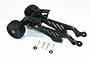 GPM Black Aluminium Wheel Bar w/ Wing Mount MAO040R-BK