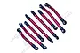 GPM Red 6061-T6 High Clearance Adjustable Linkages TRX4MA160A-R-BEBK