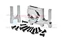 GPM Silver 7075 Aluminium Front/Rear Centre Differential & Motor Mount 3Pcs MAK01718N-S