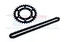 GPM Carbon Steel 32T Chain Sprocket & Manganese Steel Chain MX6832S-BK