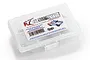 RC Screwz metal shielded bearing kit for Arrma Senton 6S BLX in a clear plastic storage box.
