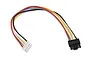 A 200mm JST-XH to Molex 43645-5P 4S adaptor cable with red, blue, yellow, white, and black wires.