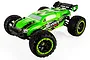 A green and black BlackZon Slyder ST Turbo 1/16 scale RC stadium truck viewed from a high angle against a white background.
