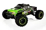 A BlackZon Smyter MT Turbo 1/12 scale RC monster truck in green and black, featuring large off-road tires and a detailed truck body.