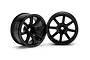 HPI 1.9" (6mm Off-Set) Work Emotion XC8 Black Rims 2Pcs 3307