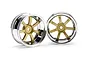 HPI 1.9" (9mm Off-Set) Rays Gram Lights 57S-Pro Chrome/Gold Rims 2Pcs 3321