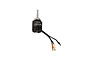 FMS Predator 3136-KV1200 brushless motor with threaded shaft and three bullet connectors.