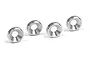 XRAY Silver Aluminium Countersunk Shims 4Pcs 301159
