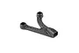 A black XRAY CFF medium upper suspension arm for RC cars, featuring a composite carbon fiber weave pattern.