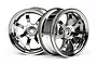 HPI 1.9" (0mm Off-Set) Rays Gram Lights 57S-Pro Chrome Rims 2Pcs 3574